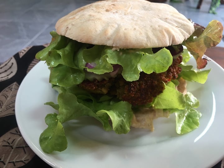 photo of Ganita Cafe Falafel burger shared by @gillhibbitt on  25 Feb 2020 - review