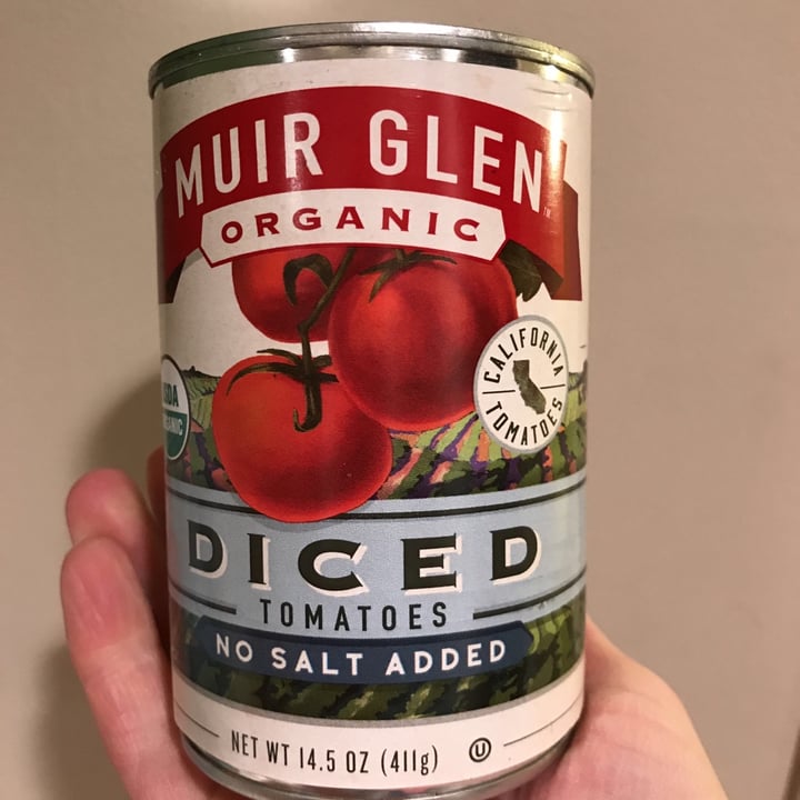 photo of Muir Glen Organic Diced Tomatoes, No Salt shared by @esanford on  31 Dec 2020 - review