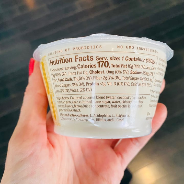 photo of Chobani Coconut Non-Dairy Blend Vanilla Yogurt shared by @beckyyy on  16 Feb 2021 - review