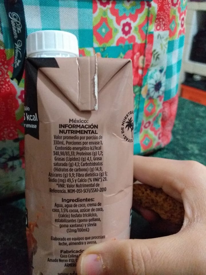 photo of A de Coco Alimento Líquido de Coco con Cocoa shared by @irreverente on  24 Dec 2019 - review