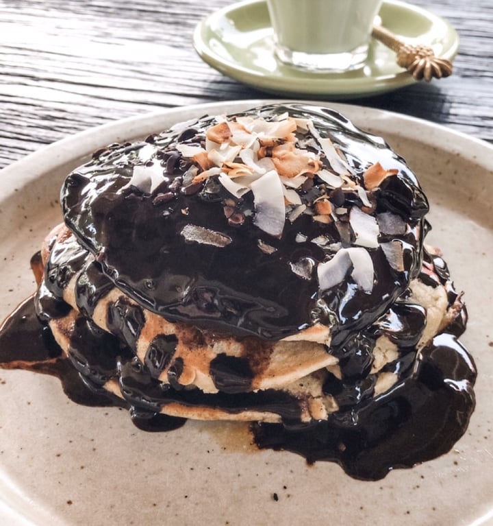 photo of Matcha Cafe Bali Matcha nutella pancakes shared by @vanessaainsley on  17 Apr 2020 - review