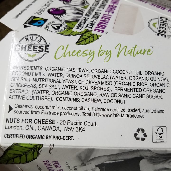 photo of Nuts For Cheese Un-Brie-Lievable shared by @slsbates on  05 Apr 2021 - review