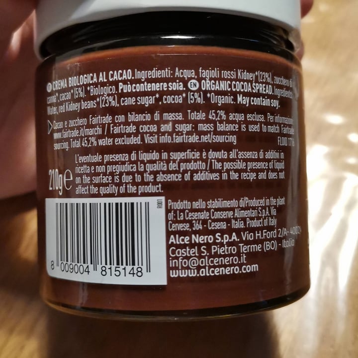 review photo of Alce Nero Crema al cacao shared by @alelungo on 16 Dec 2021 - review