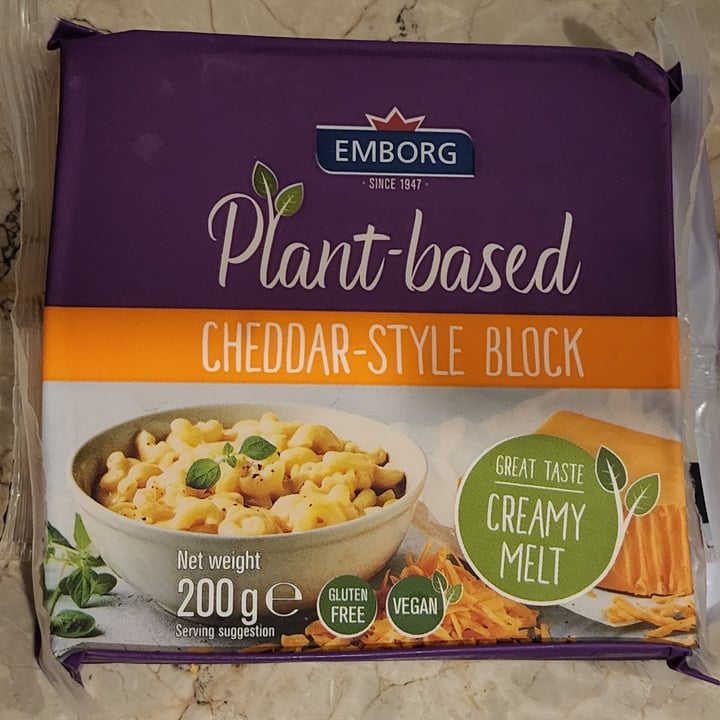 photo of Emborg Plant-Based Cheddar-Style Block shared by @teamaldous on  03 Nov 2022 - review