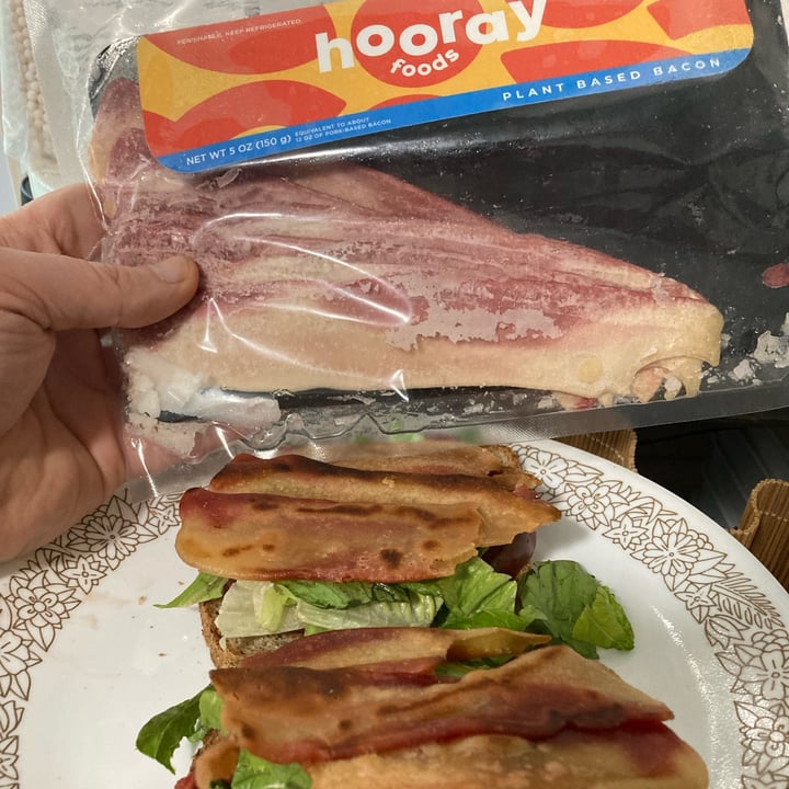 photo of Hooray Foods Plant-based Bacon shared by @veganpantrydotcom on  23 Sep 2022 - review