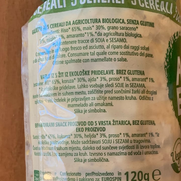 photo of Amo Essere Veg Gallette 5 cereali shared by @nicky06 on  12 Mar 2022 - review
