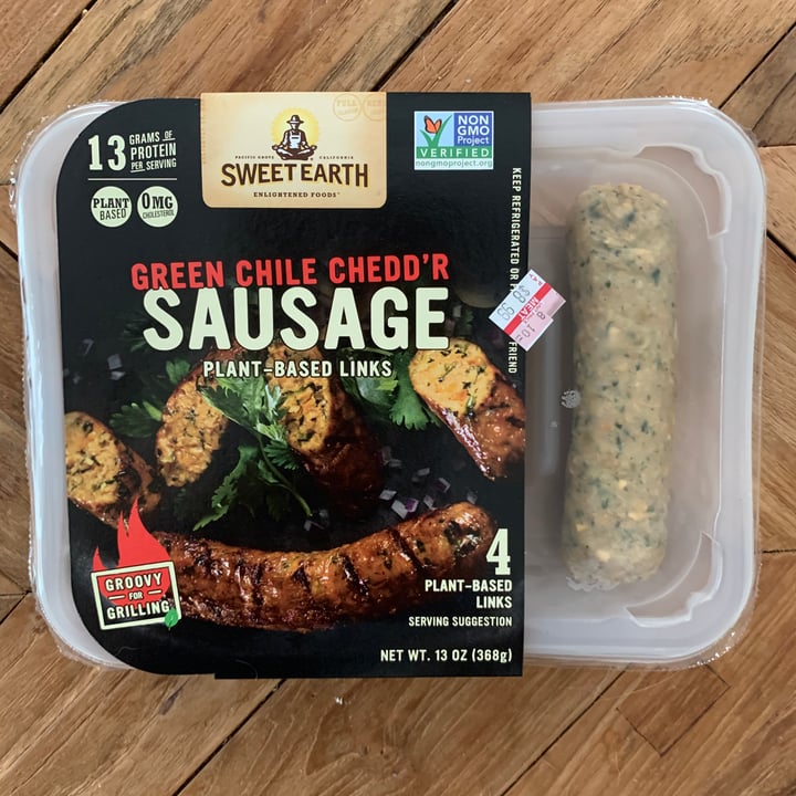 photo of Sweet Earth Green Chile Chedd'r Sausage shared by @kshade27 on  26 Jul 2020 - review