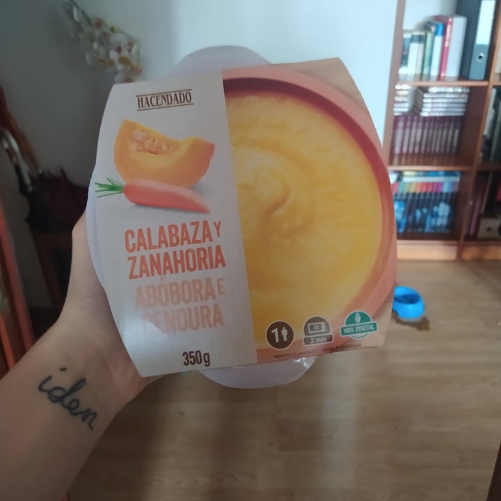 photo of Hacendado Crema de calabaza y zanahoria shared by @pitufa on  08 Jan 2022 - review