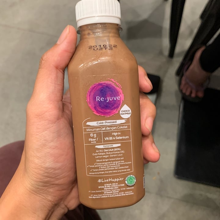 photo of Rejuve chocolate oat milk shared by @poppyprl on  16 Nov 2022 - review