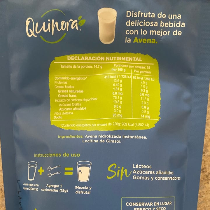 review photo of Quinora Avena en polvo shared by @miriammt on 23 Feb 2022 - review