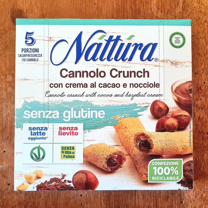 photo of Nattura Cannolo Crunch con Crema al Cacao e Nocciole shared by @invariance on  31 Oct 2022 - review