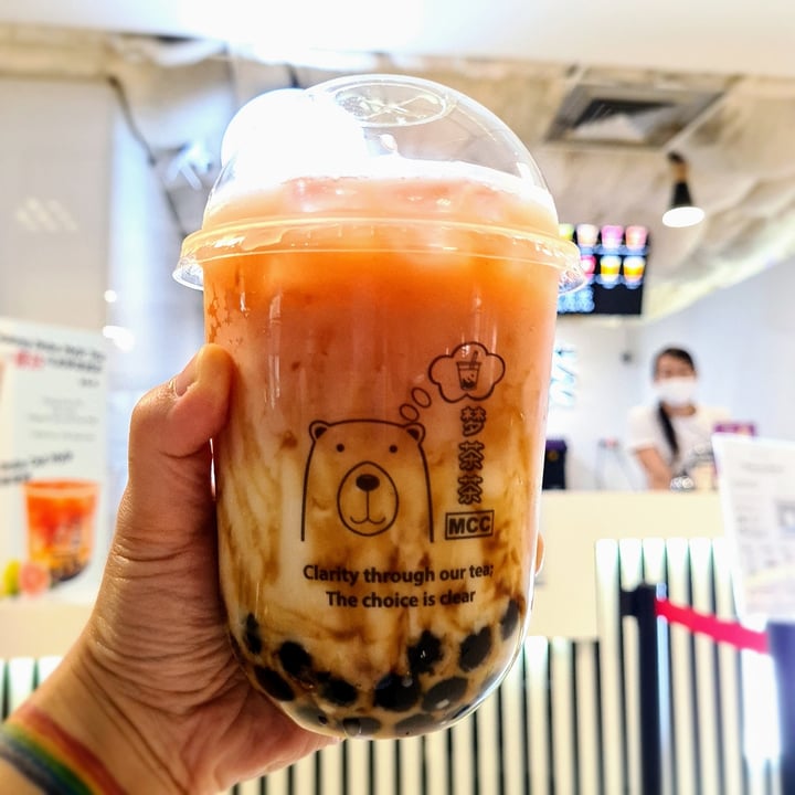 review photo of Mong Cha Cha Cafe 梦茶茶 Pink Guava Boba Oat Mylk shared by @gretchforveg on 22 Apr 2021 - review