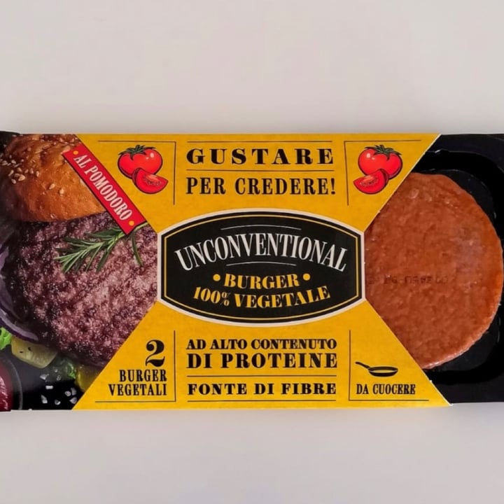 photo of Unconventional Burger Vegetale Al Pomodoro - Tomato Burger shared by @vegfede on  12 Apr 2022 - review