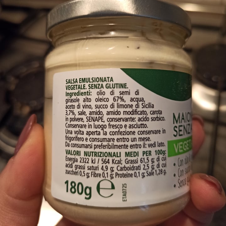 photo of Fior di Natura maionese senza uova vegetale shared by @danidi90 on  26 Mar 2022 - review