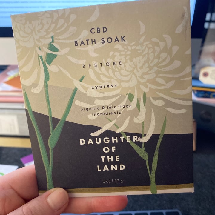 review photo of Daughter of the land CBD Cypress Bath Soak shared by @haleyc322 on 31 Dec 2020 - review