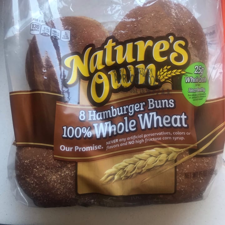 photo of Nature's Own 100% Whole Wheat Hamburger Buns shared by @crostina on  29 Apr 2021 - review