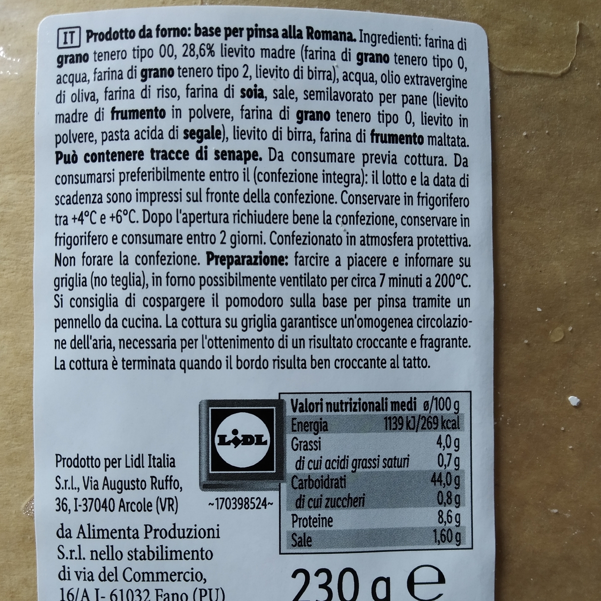 Lidl Pinsa Alla Romana Reviews abillion