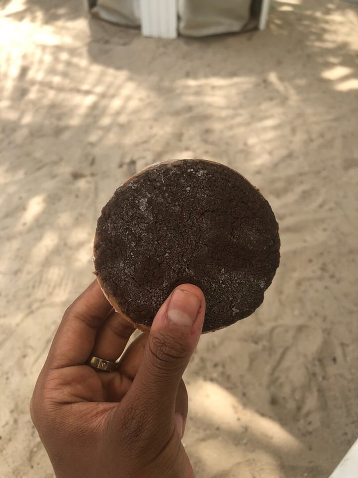 review photo of The Ice Cream & Cookie Co Vegan Dark Chocolate Ice Cream Sandwich shared by @alyrauff on 06 Aug 2019 - review