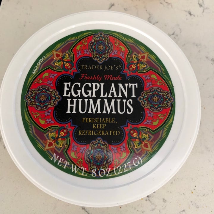 review photo of Trader Joe's Eggplant Hummus shared by @sadarice on 29 Nov 2020 - review