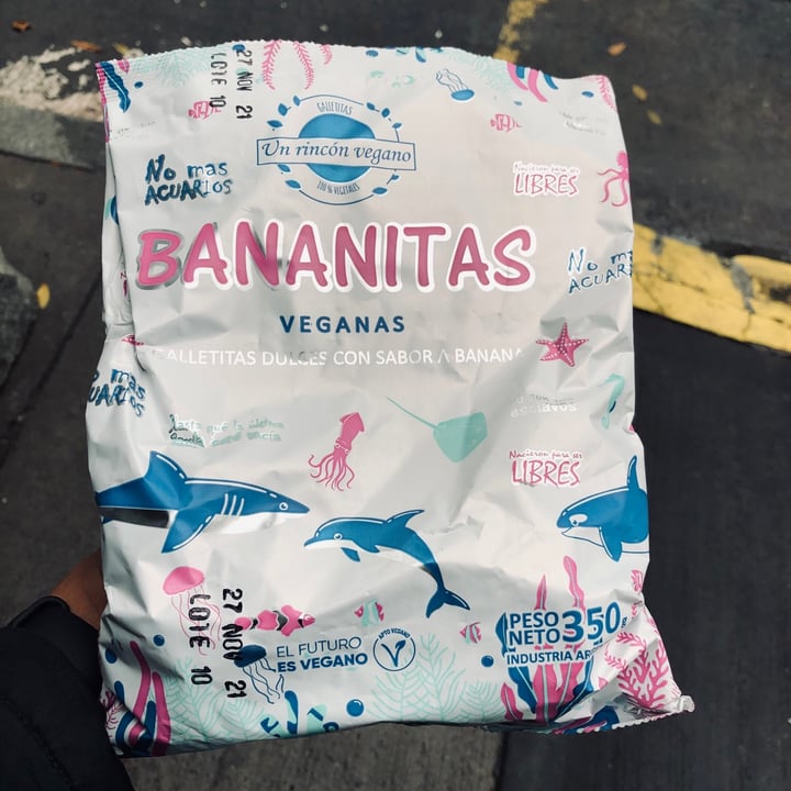 photo of Un Rincón Vegano Bananitas Galletitas Dulces con sabor a Banana shared by @ronaldot on  12 Apr 2021 - review
