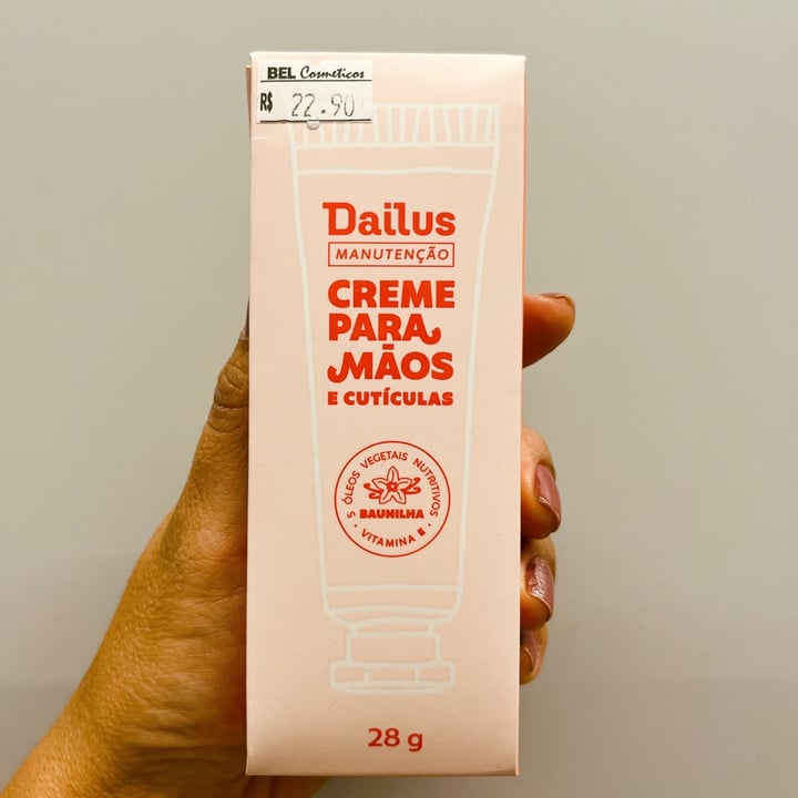 photo of Dailus Creme para mãos e cutículas- Baunilha shared by @nandab on  30 Aug 2022 - review