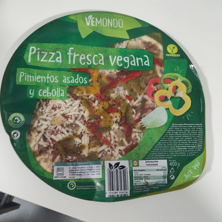 review photo of Vemondo Pizza Fresca Pimientos Asados y Cebolla shared by @cantagallo on 20 Oct 2021 - review