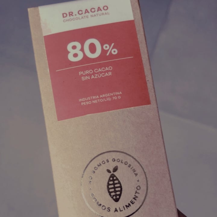 photo of Dr. Cacao Chocolate 80% Cacao Sin Azucar shared by @magicvegan on  05 May 2020 - review