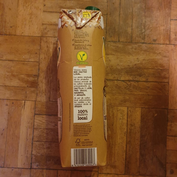 photo of ViveSoy Bebida de Avena 100% cultivo local shared by @batvegan on  29 Sep 2021 - review