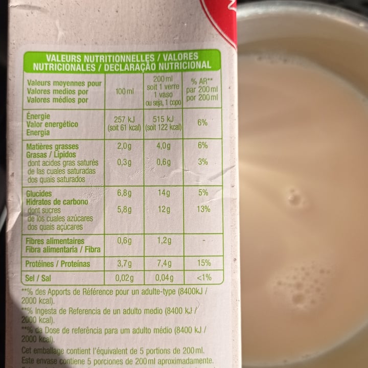 Auchan Lait de soja vanille bio Review | abillion