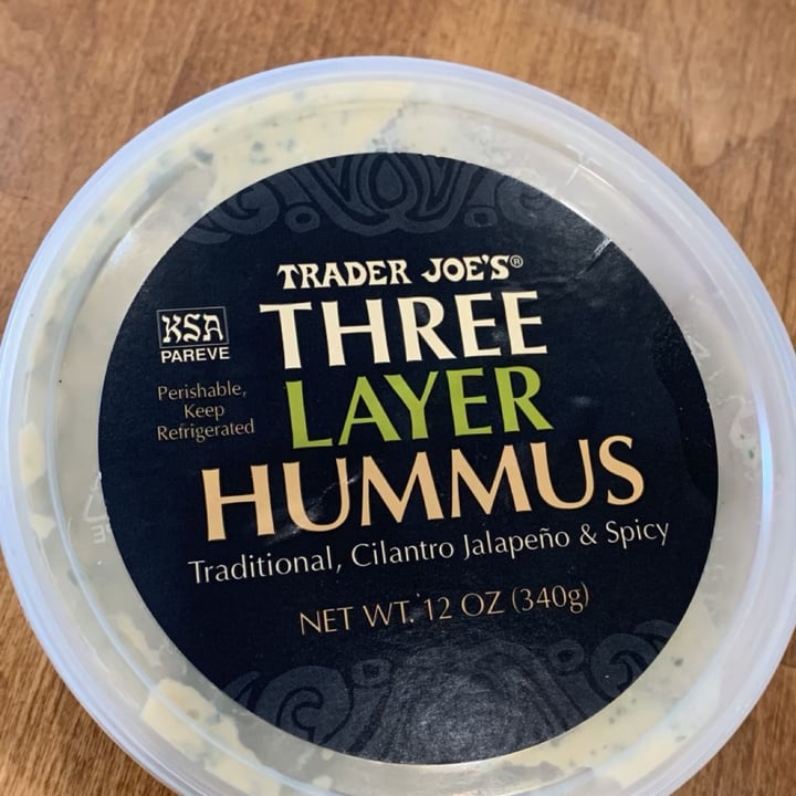 review photo of Trader Joe's Three Layer Hummus shared by @tuckerg on 30 May 2022 - review