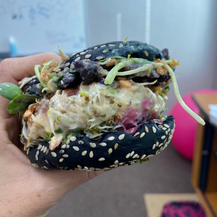 photo of The Sunshine Food Sprouting Co Charcoal Burger shared by @leighclare29 on  16 Jun 2021 - review