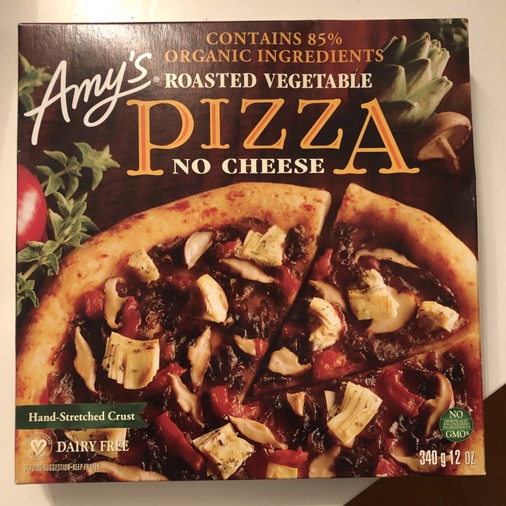 photo of Amy’s Roasted Vegetable Pizza shared by @athenaabraci on  01 Apr 2020 - review