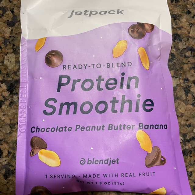 Chocolate peanut butter banana protein smoothie at Blendjet