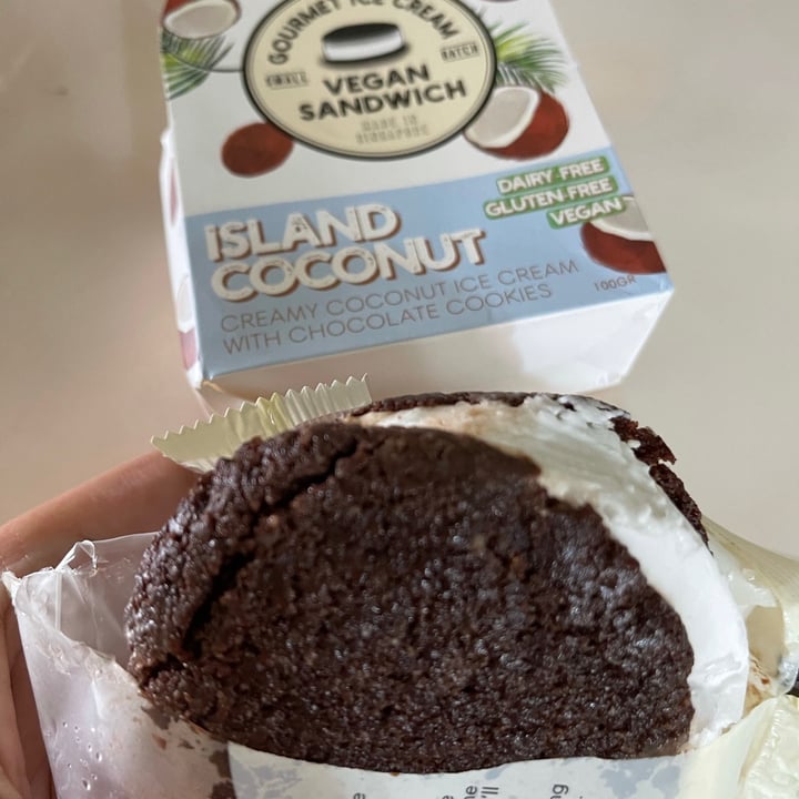 photo of The Ice Cream & Cookie Co Island Coconut Ice Cream Sandwich shared by @superdupersumi on  12 Jun 2021 - review