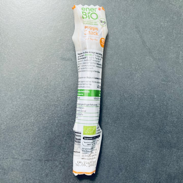 photo of enerBio Veggie Snack mit Paprika shared by @josephineh on  08 Sep 2021 - review
