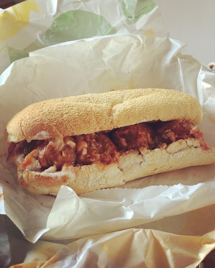 photo of Subway Meatless Meatball Marinara shared by @londonveganista on  04 Jan 2020 - review