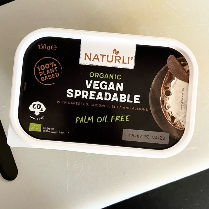 photo of Naturli' Naturli’ Organic Spreadable shared by @peetroxy on  16 Apr 2022 - review