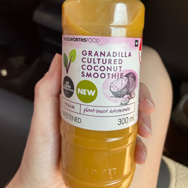 photo of Woolworths Food Granadilla Cultured Coconut Smoothie shared by @plantbasedstorm on  24 Oct 2020 - review