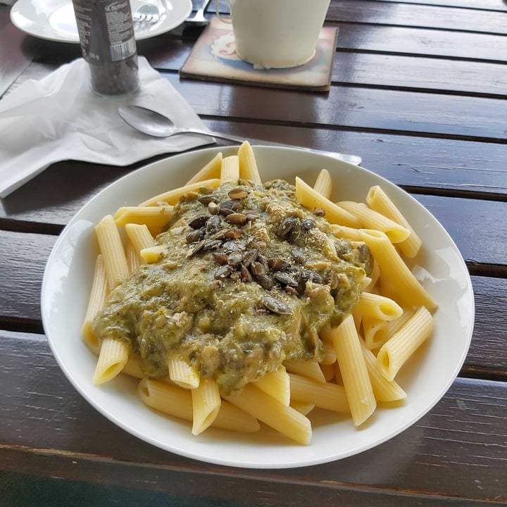 photo of Asher's Corner Cafe @ Ashers Farm Sanctuary The Creamy Italian Pasta shared by @mienkevdwest on  17 Dec 2021 - review