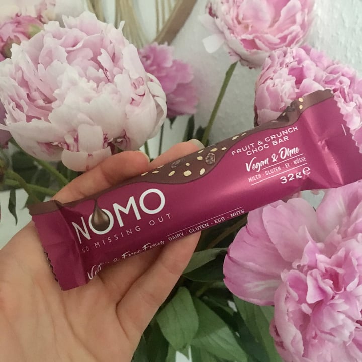 photo of NOMO Fruit & crunch choc bar shared by @nicolex on  01 Jul 2021 - review