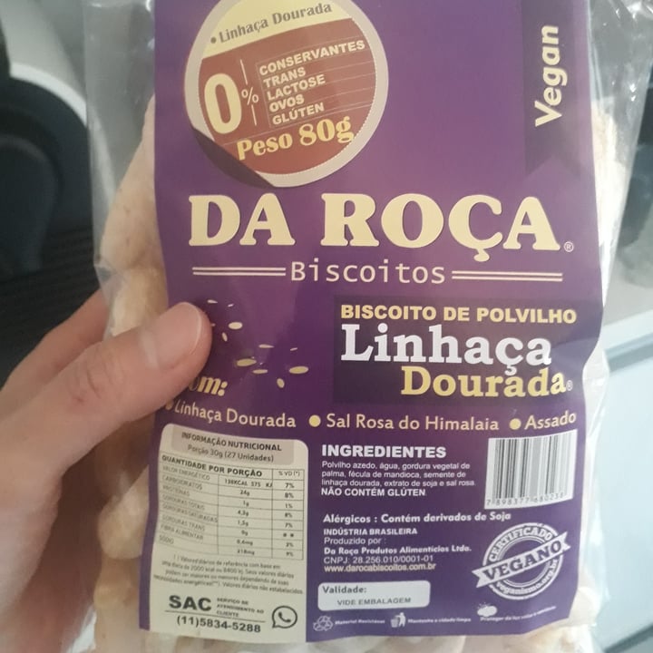 photo of Da Roça Biscoito de polvilho linhaça dourada shared by @karinkawasaki on  05 Jul 2022 - review