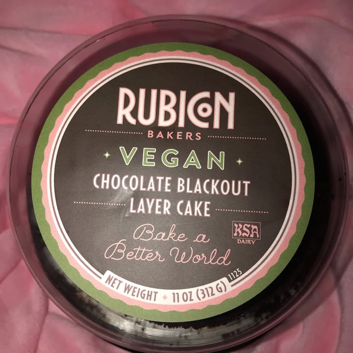 review photo of Rubicon Bakers Vegan Chocolate Blackout Cake shared by @cottagefae on 01 Oct 2022 - review