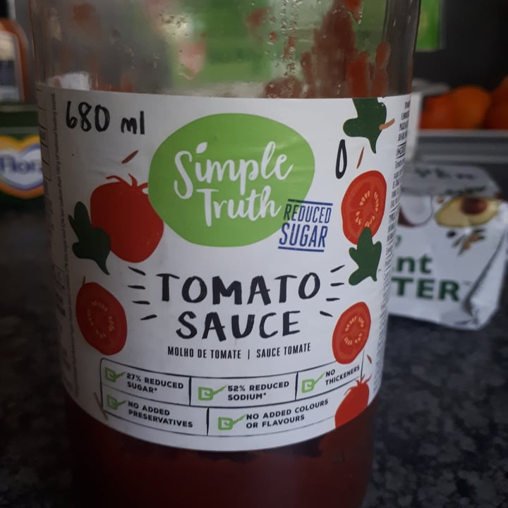 photo of Simple Truth Tomato Sauce shared by @sublimeskyes on  03 Aug 2021 - review