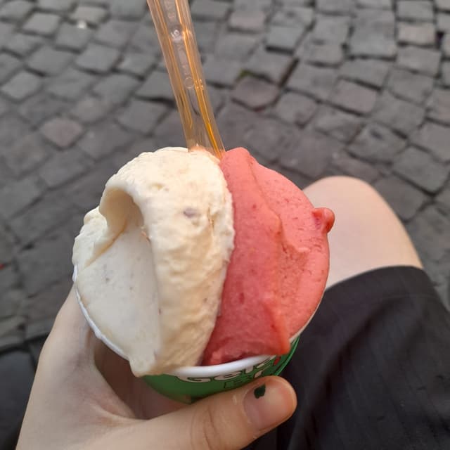 Photo of the dish “copetta pesca e fragola”