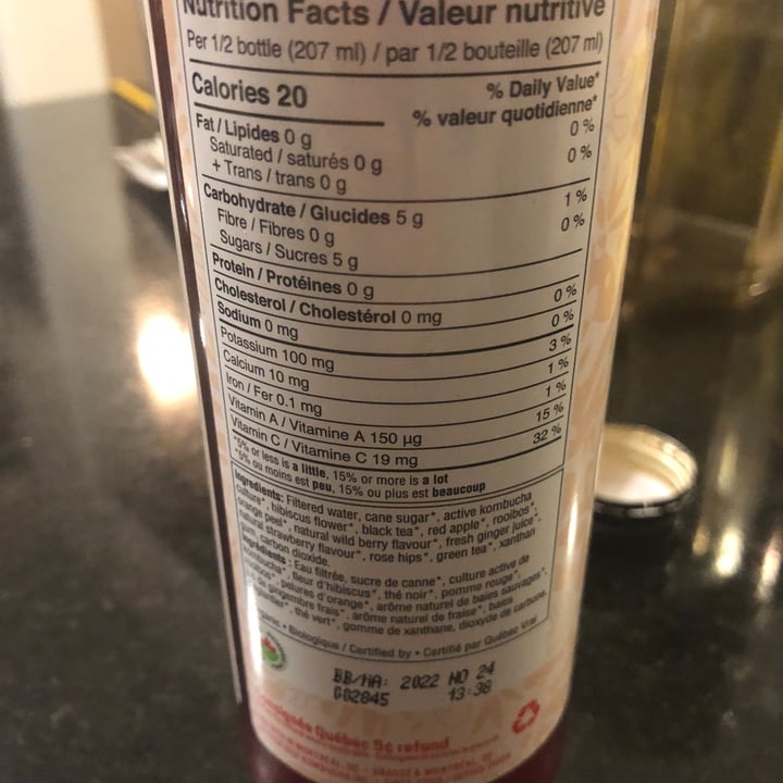 review photo of RISE Kombucha Hibiscus & Rose Hip Kombucha shared by @bellabalanced on 20 Mar 2022 - review