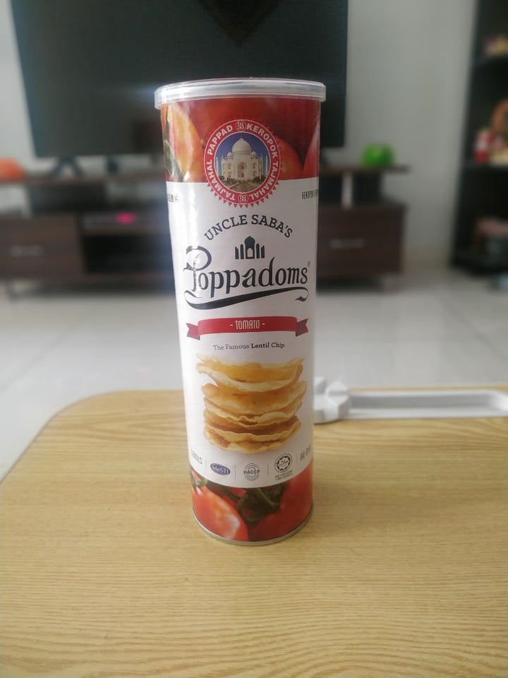 photo of Uncle Saba's Poppadoms Tomato Poppadoms shared by @thebackpacker on  01 Apr 2020 - review