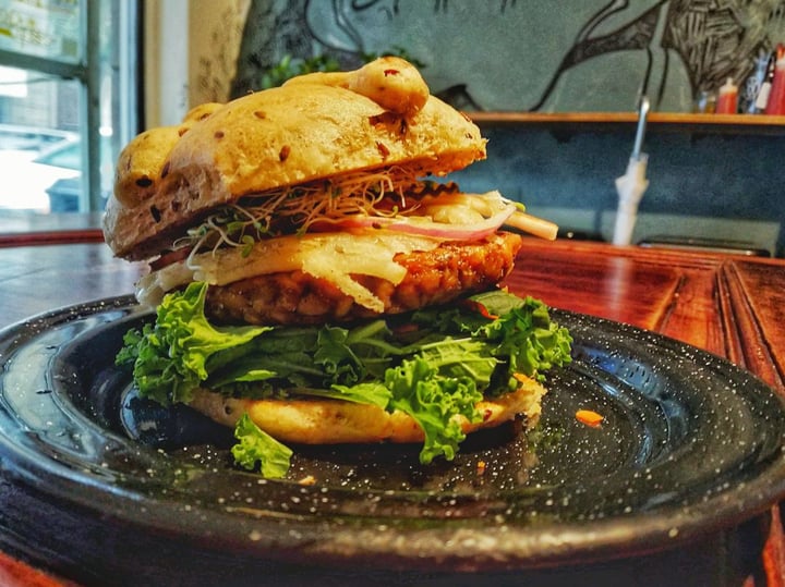 photo of Gorucha's Burger Tempeh Burger shared by @eatwithzara on  03 Nov 2019 - review