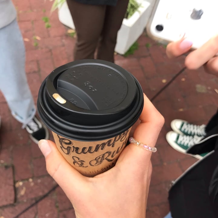 review photo of Grumpy & Runt | Little Deli & Donuts oat milk flat white shared by @hannahaltmann on 13 Aug 2021 - review