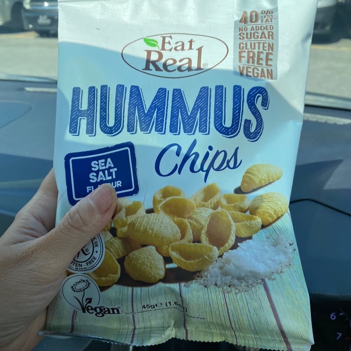 photo of Eat Real Hummus Chips Sea Salt shared by @piggy-egg on  17 Oct 2021 - review