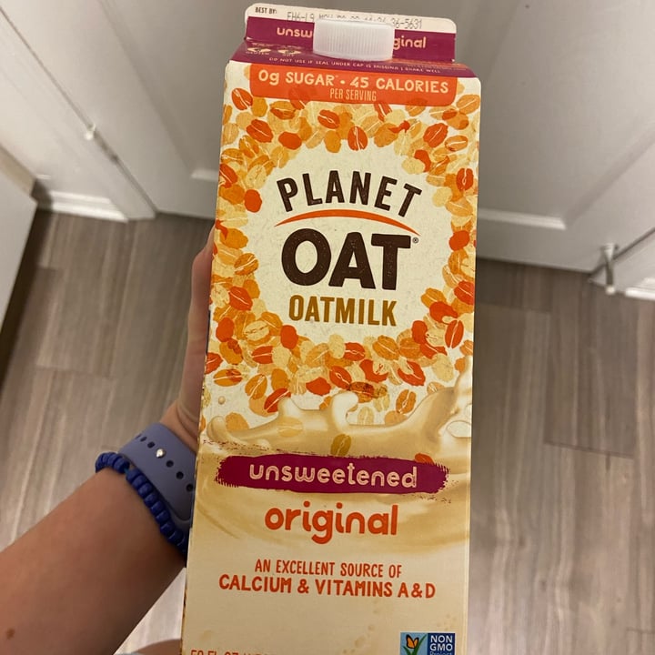 review photo of Planet Oat Unsweetened Original Oatmilk shared by @jordynbuquicchio on 22 Mar 2022 - review